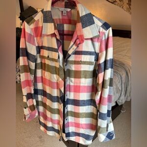 LL Bean women’s flannel shacket
